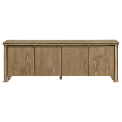 Adina - 70" TV Stand Media Console - Distressed Light Brown TV Stands by Coaster Fine Furniture - Walls Furniture & Mattress