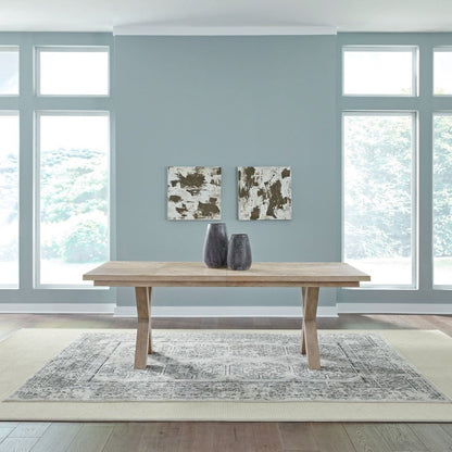 Brentwood - Double Pedestal Table - Brown Dining Tables by Liberty Furniture - Walls Furniture & Mattress