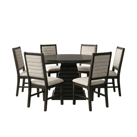 Plateau - 54" Round Dining Table Set 5 Piece Dining Room Sets by New Classic - Walls Furniture & Mattress
