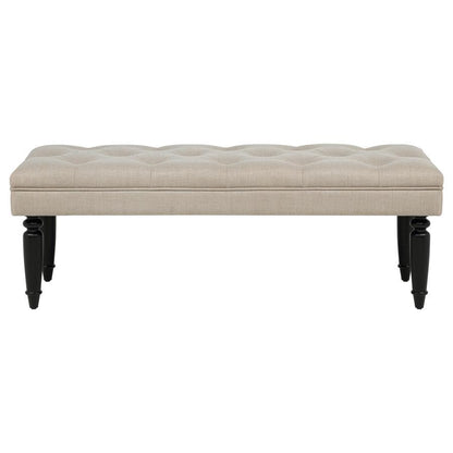 Marsha - 52" Upholstered Entryway Accent Bench - Latte Upholstered Benches by Coaster Fine Furniture - Walls Furniture & Mattress