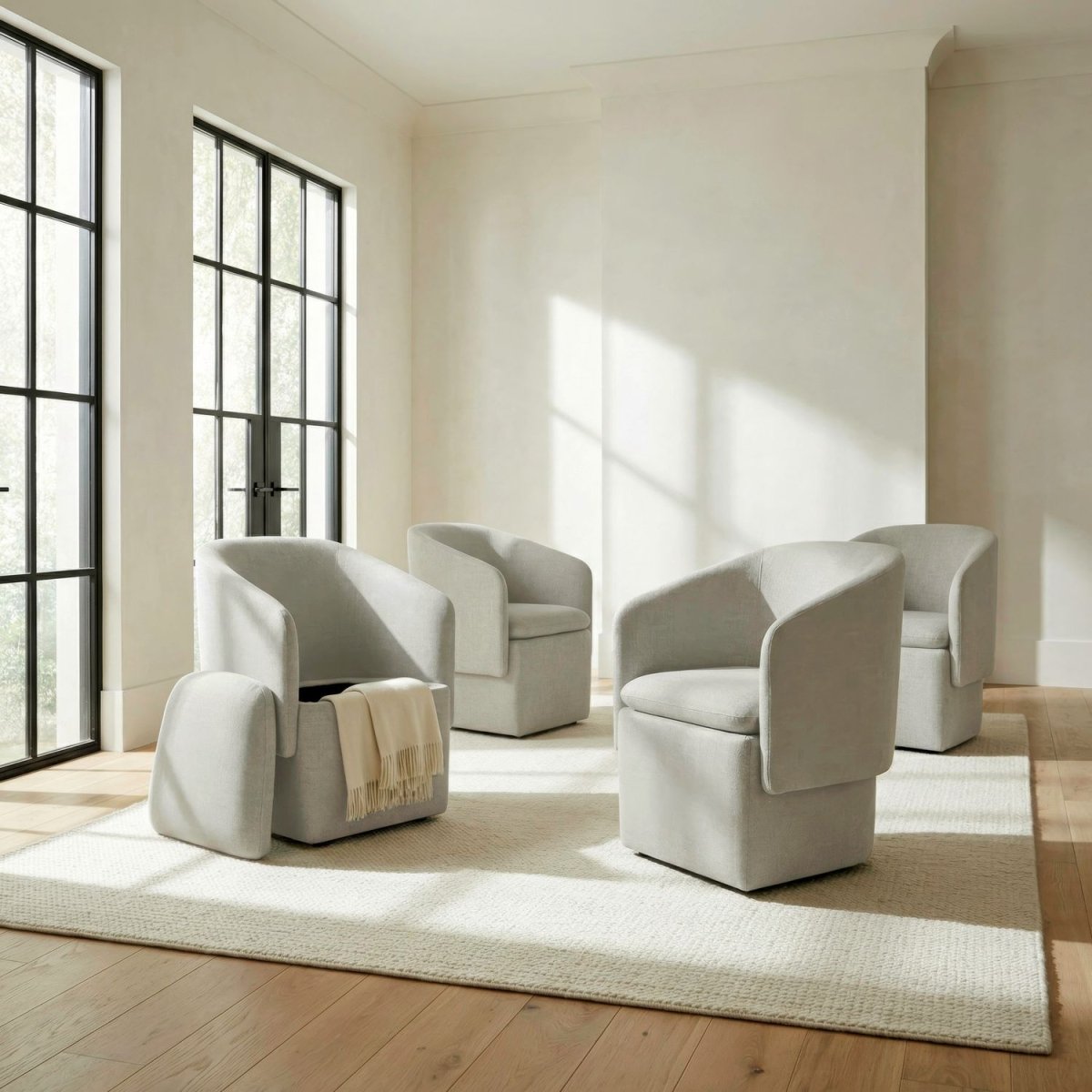 Accent Dining - Accent Storage Dining Chair With Casters Arm Chairs by Liberty Furniture - Walls Furniture & Mattress