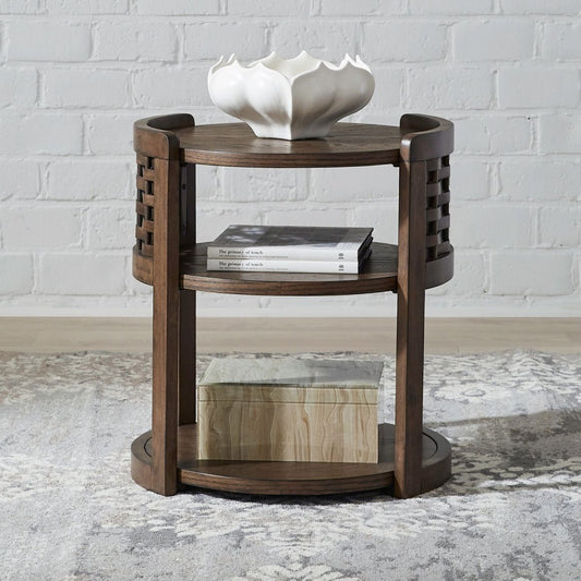 Warren Park - Round Table Cocktail Tables by Liberty Furniture - Walls Furniture & Mattress