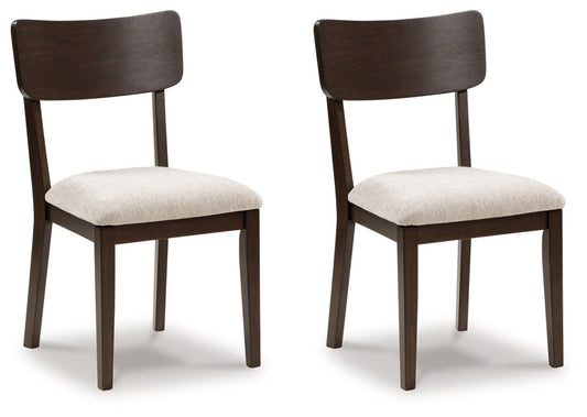 Mallenette - Merlot - Dining Upholstered Side Chair (Set of 2) Chair Sets by Signature Design by Ashley® - Walls Furniture & Mattress