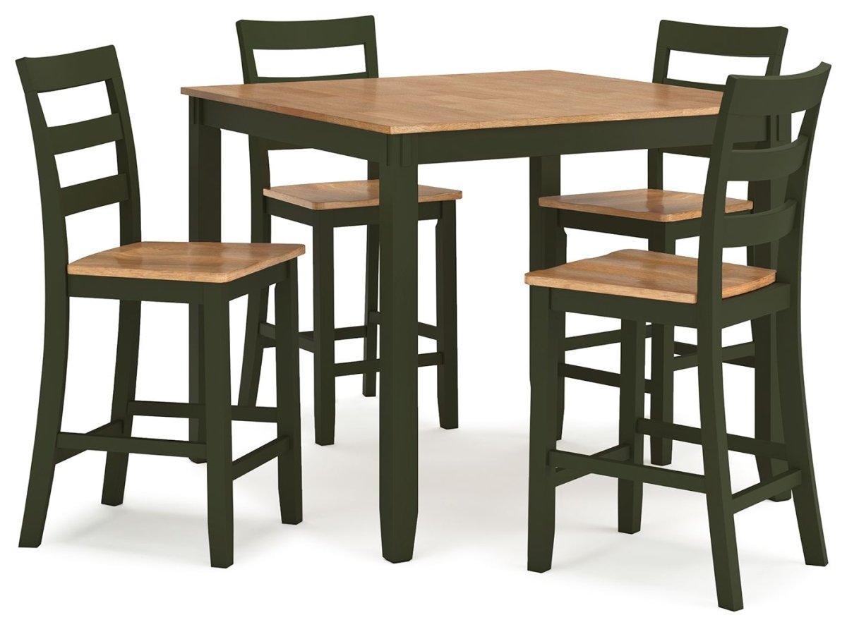 Gesthaven - Dining Room Counter Table Set 5 Piece Dining Room Sets by Signature Design by Ashley® - Walls Furniture & Mattress
