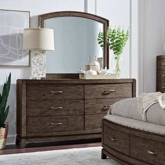 Avalon - Dresser & Mirror Dresser & Mirror by Liberty Furniture - Walls Furniture & Mattress