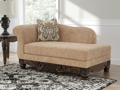 Chelsworth - Golden - RAF Corner Chaise Chaises by Signature Design by Ashley® - Walls Furniture & Mattress