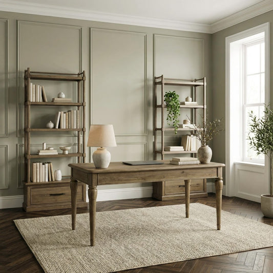 Hickory Grove - 3 Piece Desk Set - Heirloom Brown 3 Piece Home Office Sets by Liberty Furniture - Walls Furniture & Mattress