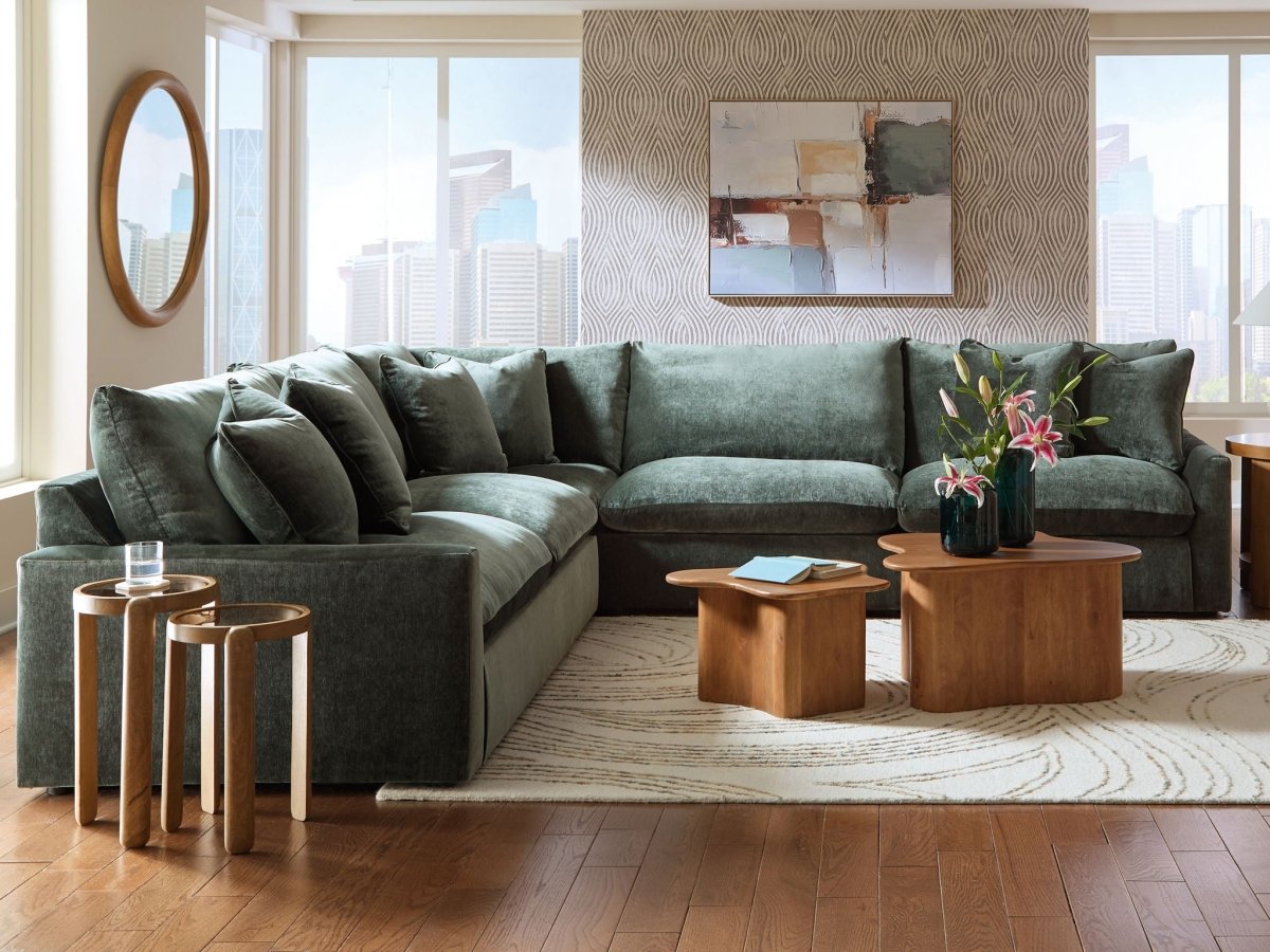 Carriage View - Jade - 3 - Piece Sectional Stationary Sectionals by Benchcraft® - Walls Furniture & Mattress