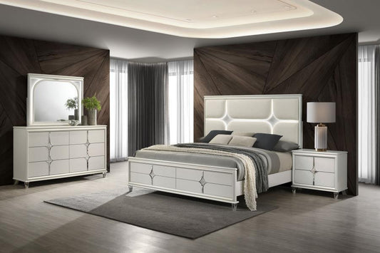 Olivia - Panel Bedroom Set 4 Piece Bedroom Sets by Coaster Fine Furniture - Walls Furniture & Mattress