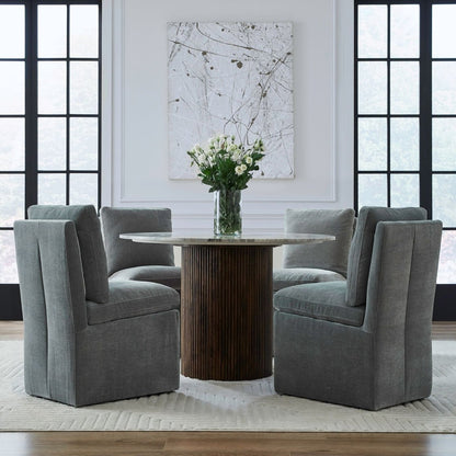 Accent Dining - Accent Dining Chair With Casters Side Chairs by Liberty Furniture - Walls Furniture & Mattress