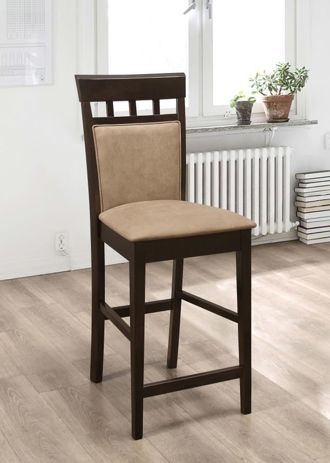 Gabriel - Closed Back Counter Chair (Set of 2) - Cappuccino Stool Sets by CoasterEveryday - Walls Furniture & Mattress