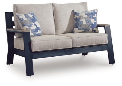 East Beach - Loveseat With Cushion - Blue Loveseats by Signature Design by Ashley® - Walls Furniture & Mattress