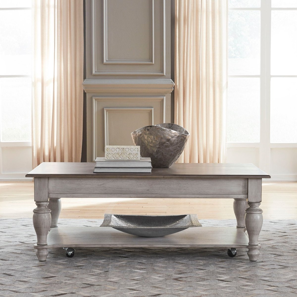 Ocean Isle - 3 Piece Table Set - White Table Sets by Liberty Furniture - Walls Furniture & Mattress