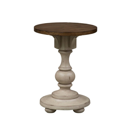 Morgan Creek - Chair Side Table - White Chair Side Tables by Liberty Furniture - Walls Furniture & Mattress