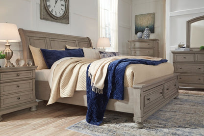 Lettner - Sleigh Bed Storage Beds by Signature Design by Ashley® - Walls Furniture & Mattress
