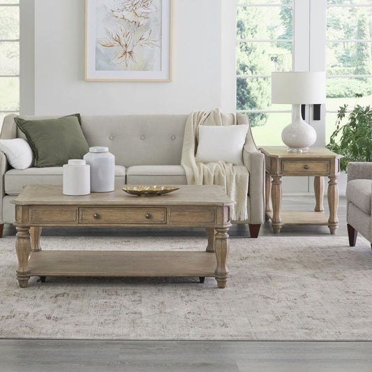 Magnolia Manor - Alternate 3 Piece Set - Brown Table Sets by Liberty Furniture - Walls Furniture & Mattress