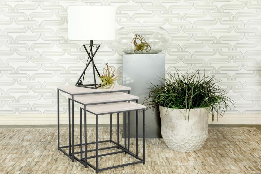 Medora - Marble Top Nesting Table Set Nesting Tables by CoasterElevations - Walls Furniture & Mattress
