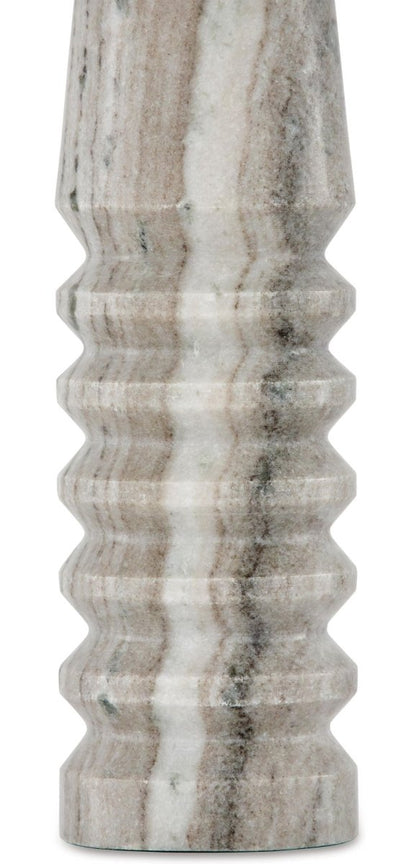 Desmont - Marble Table Lamp - White / Beige / Gray Table Lamps by Signature Design by Ashley® - Walls Furniture & Mattress