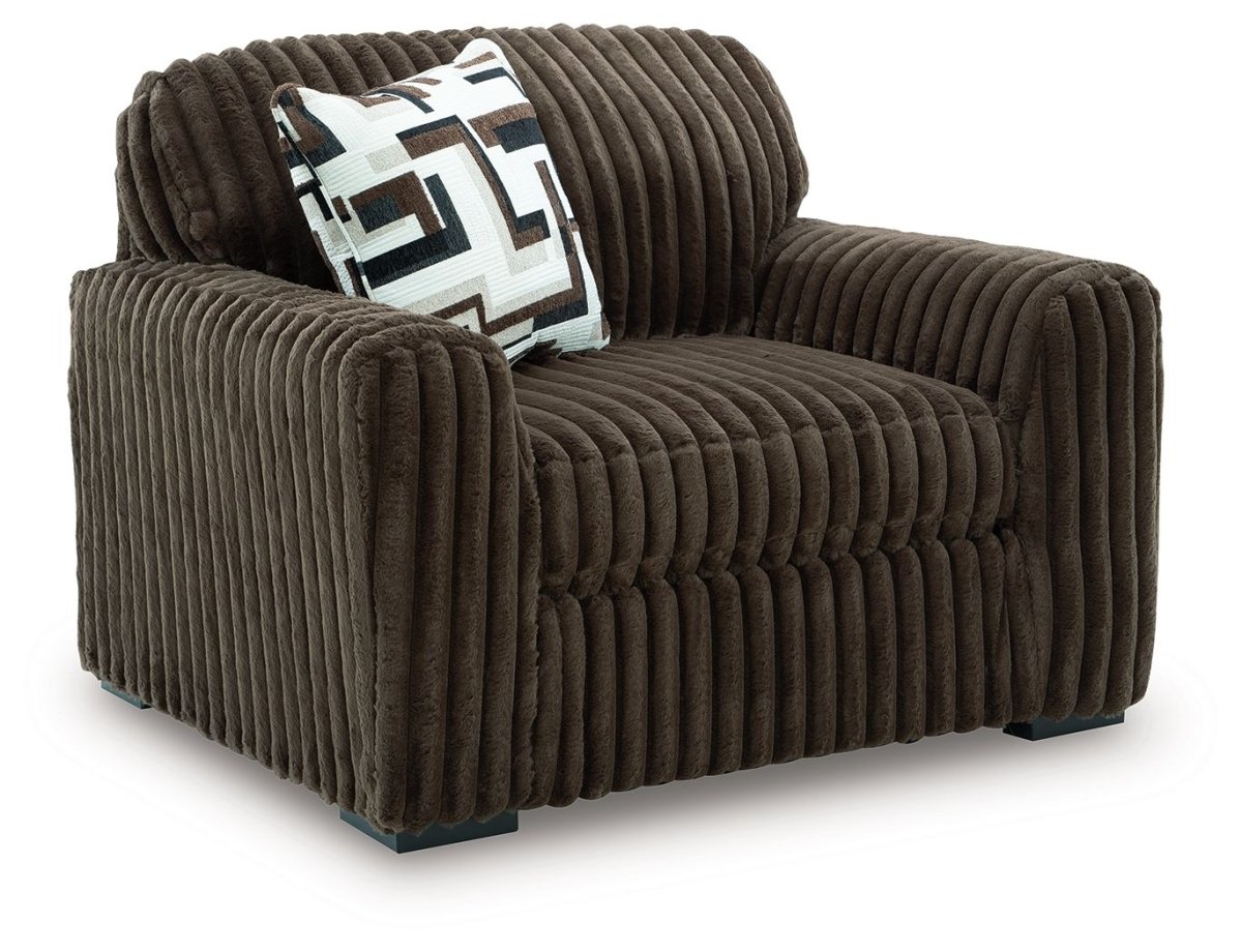 Midnight - Madness - Chair And A Half Arm Chairs by Signature Design by Ashley® - Walls Furniture & Mattress