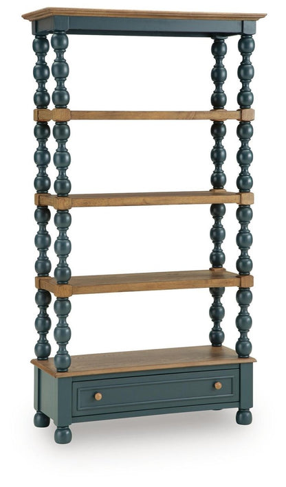 Finnworth - Bookcase - Blue / Brown Standard Bookcases by Signature Design by Ashley® - Walls Furniture & Mattress