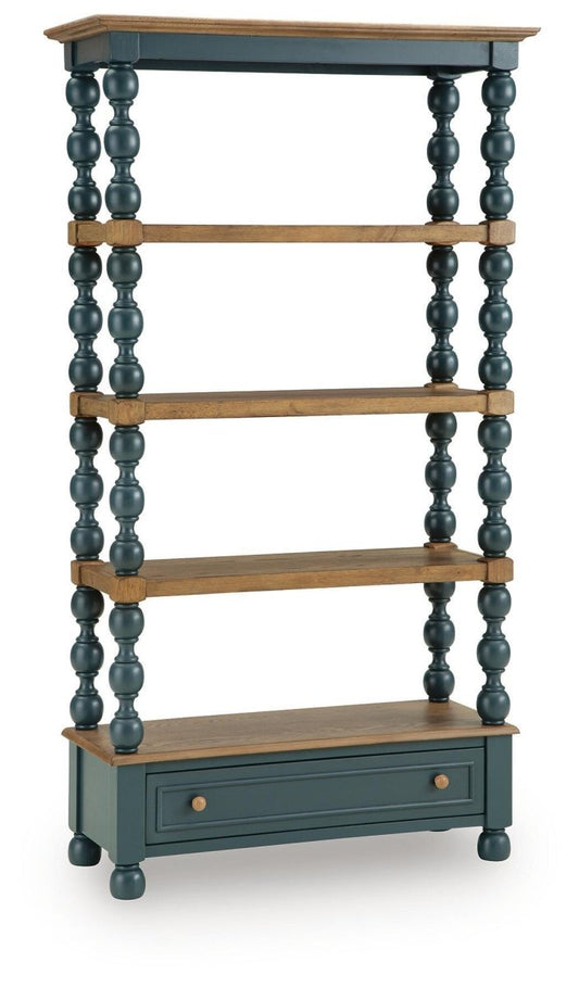 Finnworth - Bookcase - Blue / Brown Standard Bookcases by Signature Design by Ashley® - Walls Furniture & Mattress