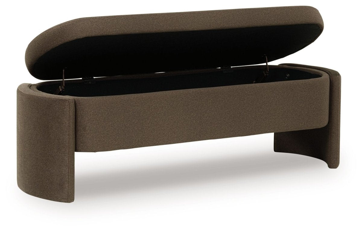 Vavuniya - Brown - Storage Bench Storage Benches by Signature Design by Ashley® - Walls Furniture & Mattress