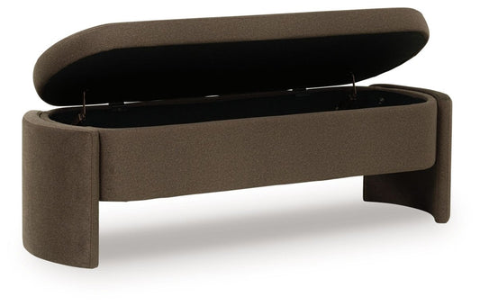 Vavuniya - Brown - Storage Bench Storage Benches by Signature Design by Ashley® - Walls Furniture & Mattress