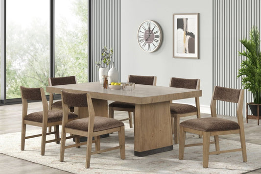 Viera - Upholstered Side Chair (Set of 2) - Natural Oak Chair Sets by New Classic - Walls Furniture & Mattress