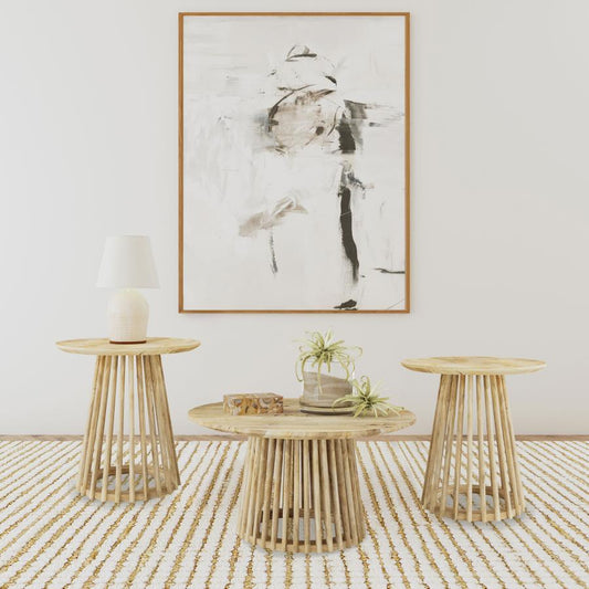 Touhy - Round Coffee Table Set Table Sets by Coaster Fine Furniture - Walls Furniture & Mattress