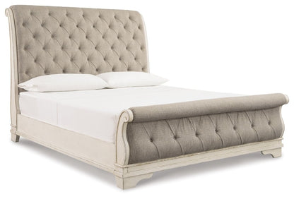 Realyn - Upholstered Sleigh Bed Upholstered Beds by Signature Design by Ashley® - Walls Furniture & Mattress