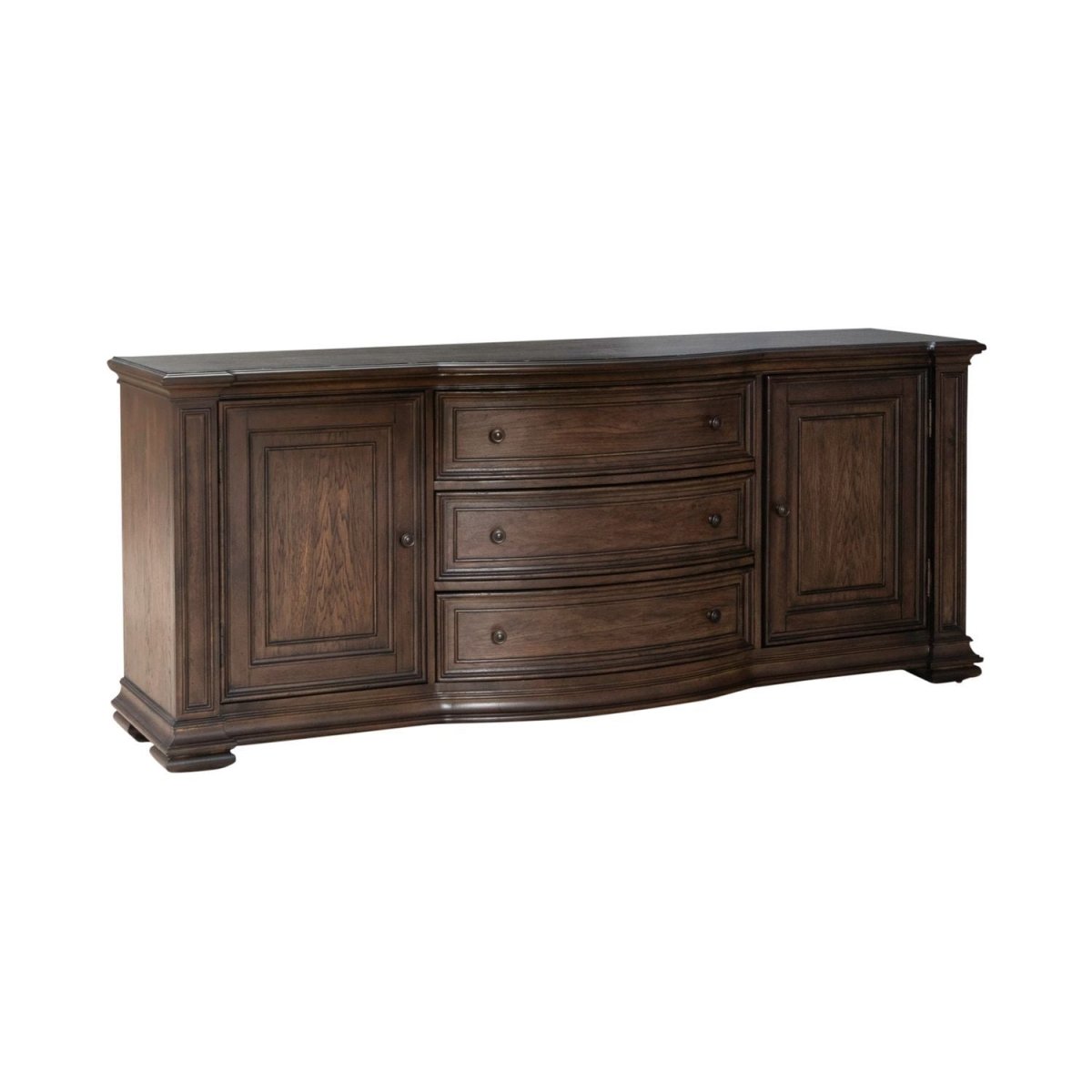 Provence Park - 78" TV Console - Brown TV Stands by Liberty Furniture - Walls Furniture & Mattress