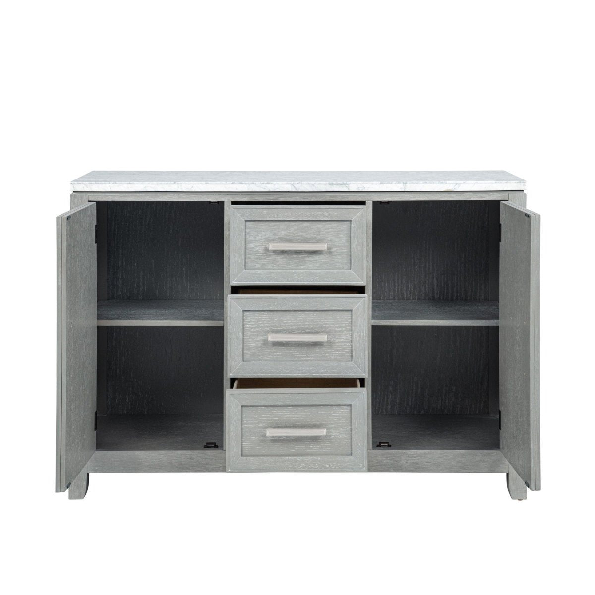 Fiona - Marble Top Dining Buffet / Server - Mist Gray Buffets by New Classic - Walls Furniture & Mattress
