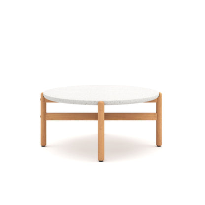 Solstice - Outdoor Coffee Table With Terrazo Top - White