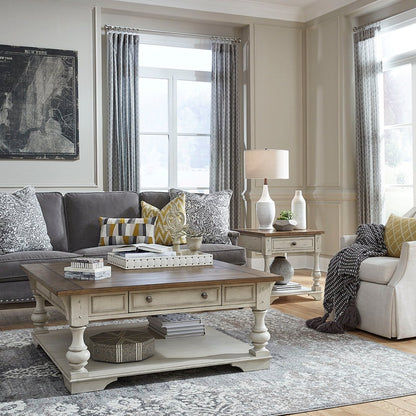 Morgan Creek - 3 Piece Living Room Set - White Table Sets by Liberty Furniture - Walls Furniture & Mattress