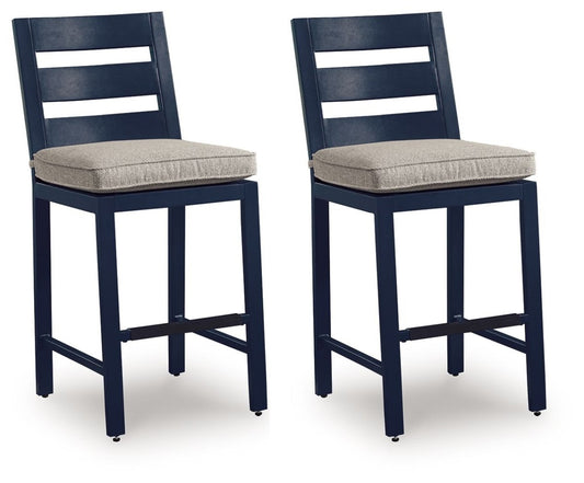 East Beach - Barstool (Set of 2) - Blue Stool Sets by Signature Design by Ashley® - Walls Furniture & Mattress