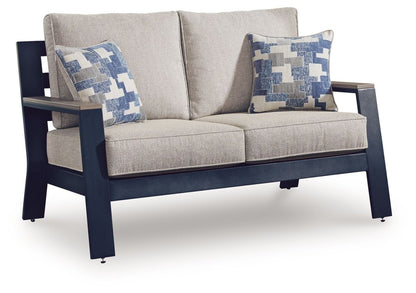East Beach - Loveseat With Cushion - Blue Loveseats by Signature Design by Ashley® - Walls Furniture & Mattress