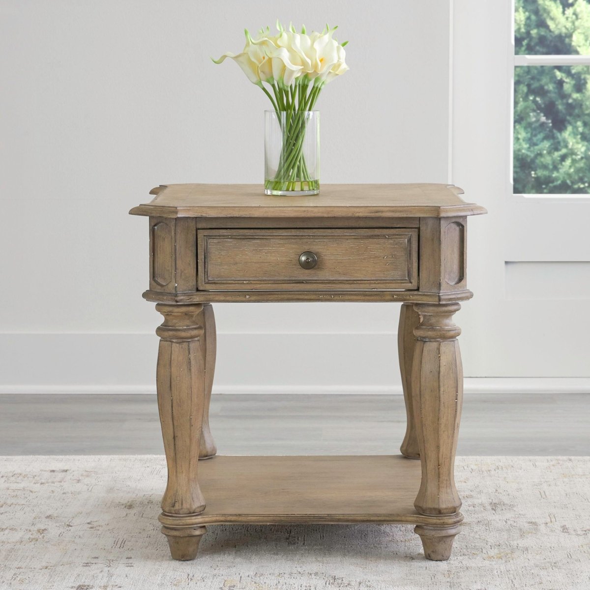 Magnolia Manor - End Table - Light Brown End Tables by Liberty Furniture - Walls Furniture & Mattress