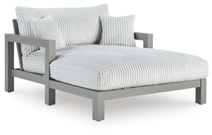 Hurley Park - Chaise Lounge With Cushion - Gray Chaises by Signature Design by Ashley® - Walls Furniture & Mattress