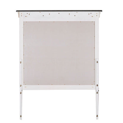 Allyson Park - Crown Mirror - White Bedroom Mirrors by Liberty Furniture - Walls Furniture & Mattress