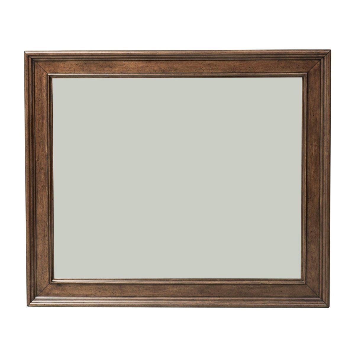 Rustic Traditions - Landscape Mirror - Dark Brown Landscape Mirrors by Liberty Furniture - Walls Furniture & Mattress