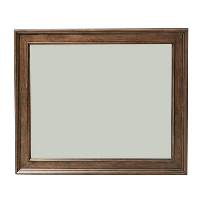 Rustic Traditions - Landscape Mirror - Dark Brown Landscape Mirrors by Liberty Furniture - Walls Furniture & Mattress