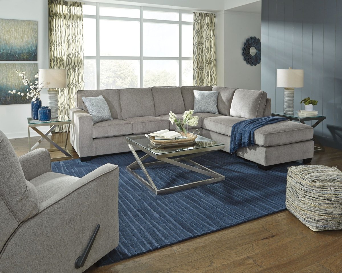 Altari - Right Arm Facing Corner Chaise With Sleeper 2 Pc Sectional - Alloy Sleeper Sectionals by Signature Design by Ashley® - Walls Furniture & Mattress