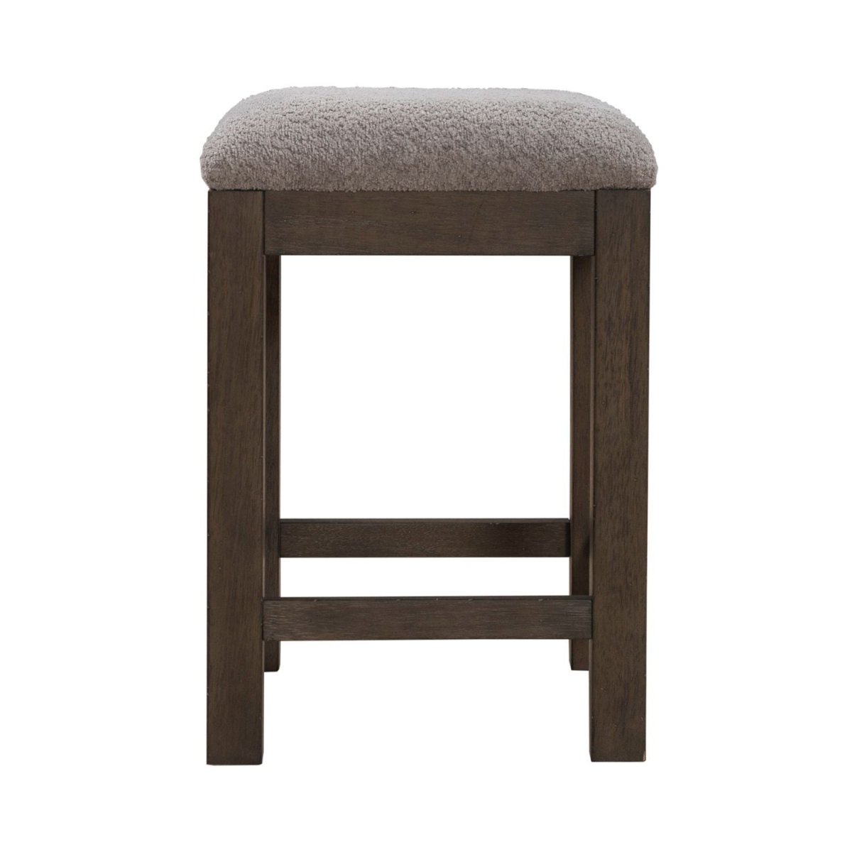 Cascade Falls - Upholstered Console Stool - Satin Espresso / Gray Counter Height (24" - 27") by Liberty Furniture - Walls Furniture & Mattress