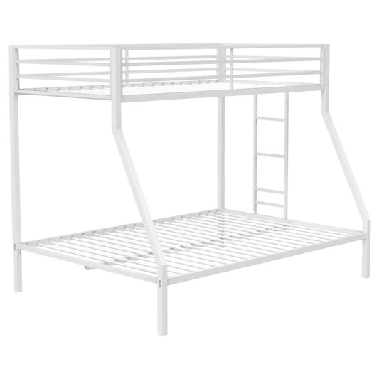 Alevera - Metal Bunk Bed With Ladder Bunk Beds by Coaster Fine Furniture - Walls Furniture & Mattress