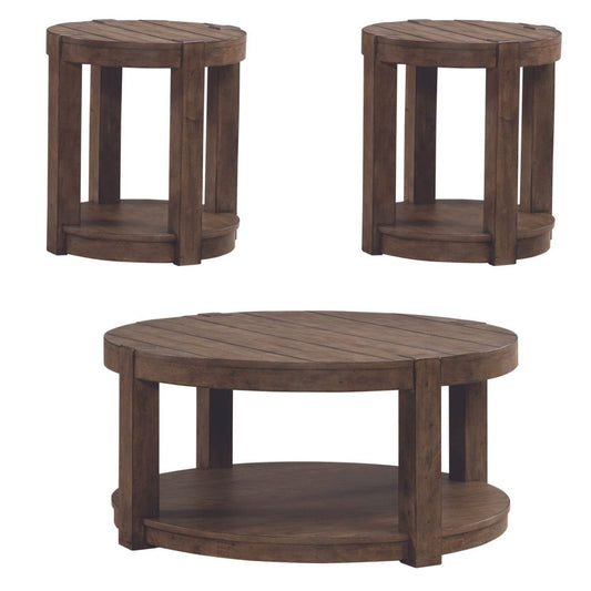 Broadmore - Optional 3 Piece Set - Brown Table Sets by Liberty Furniture - Walls Furniture & Mattress