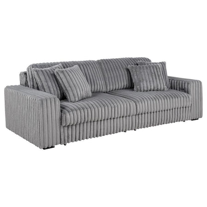 Jacana - Corduroy Upholstered Dual Power Chaise Sofa Reclining Sectionals by Coaster Fine Furniture - Walls Furniture & Mattress