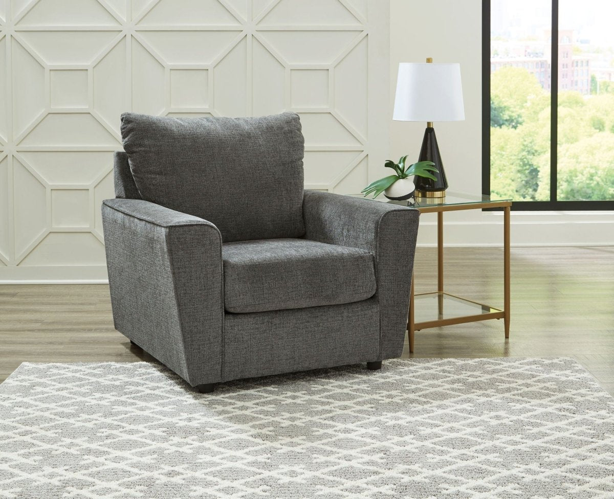 Stairatt - Living Room Set Stationary Chair & Ottoman by Signature Design by Ashley® - Walls Furniture & Mattress
