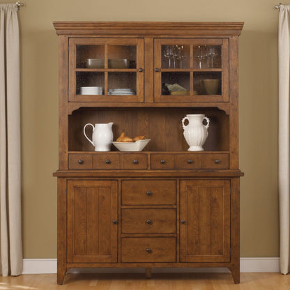 Hearthstone Ridge - Hutch & Buffet - Light Brown Hutches & Buffets by Liberty Furniture - Walls Furniture & Mattress