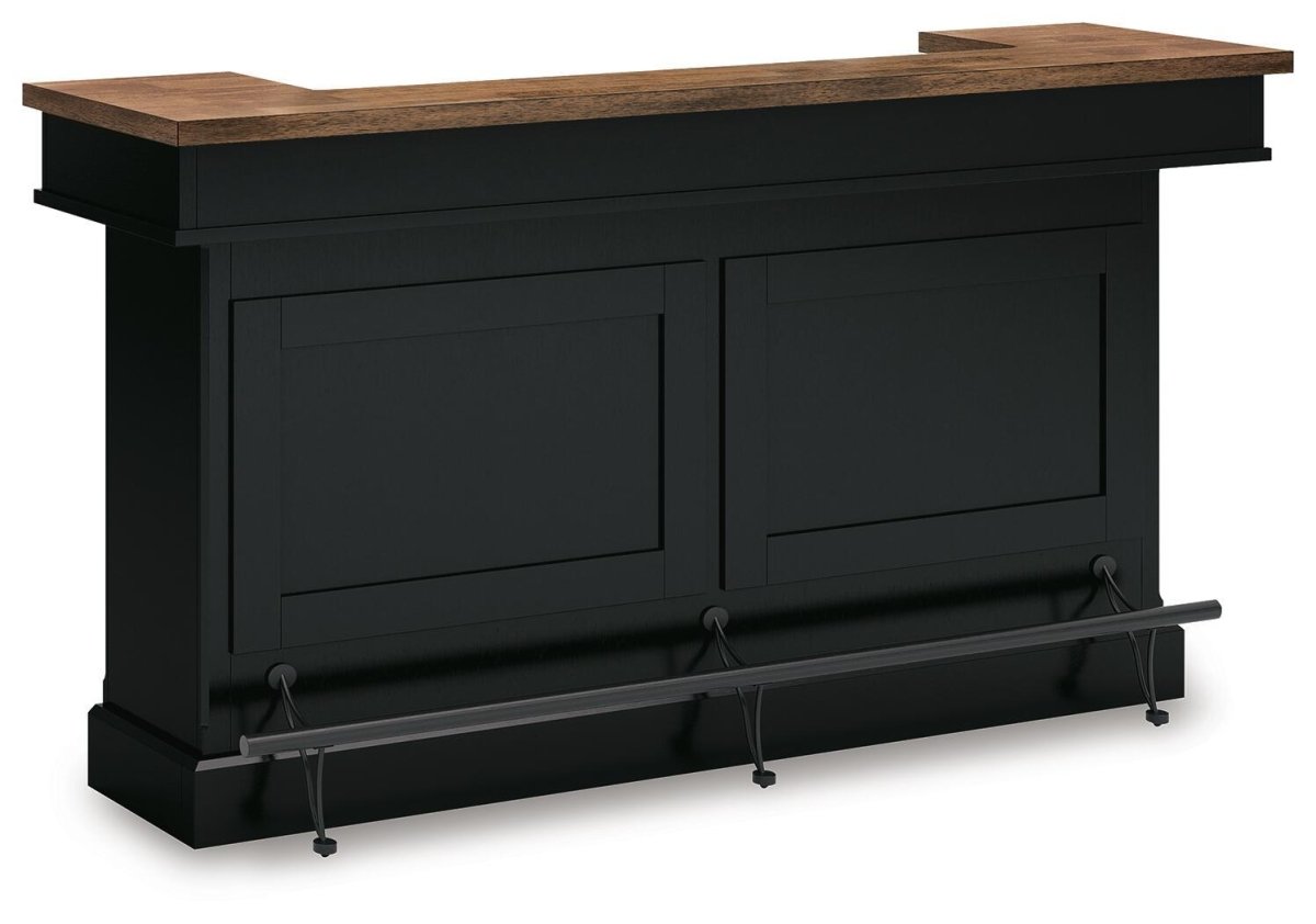 Wildenauer - Bar - Brown / Black Bar Tables by Signature Design by Ashley® - Walls Furniture & Mattress