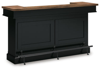 Wildenauer - Bar - Brown / Black Bar Tables by Signature Design by Ashley® - Walls Furniture & Mattress